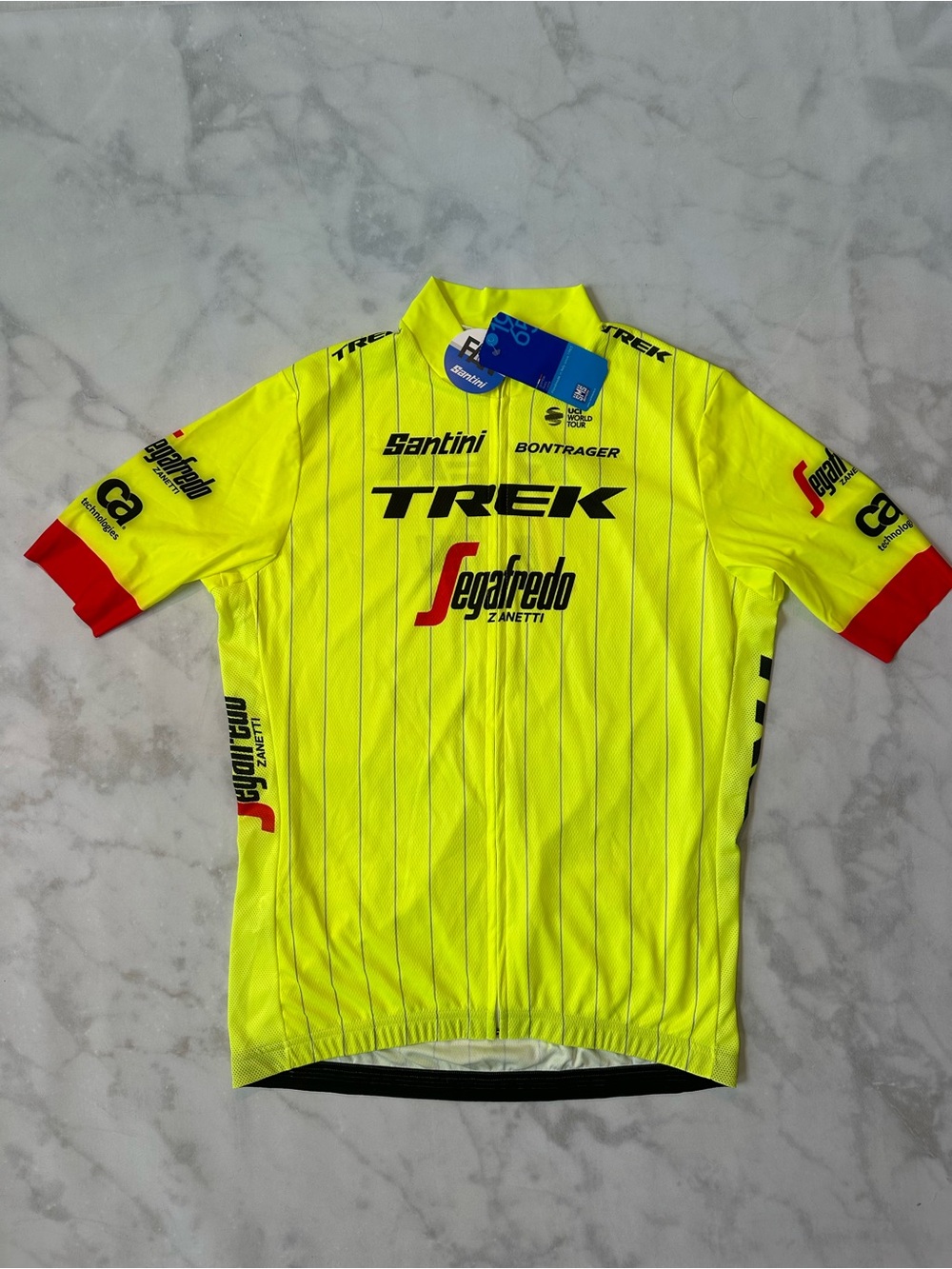NWT 2018 Santini Trek Segafredo Tour de France Replica Men’s Team Cycling Jersey